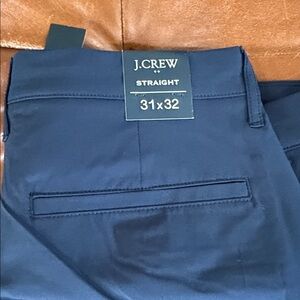 J. Crew Men's Straight Fit Chinos in Navy